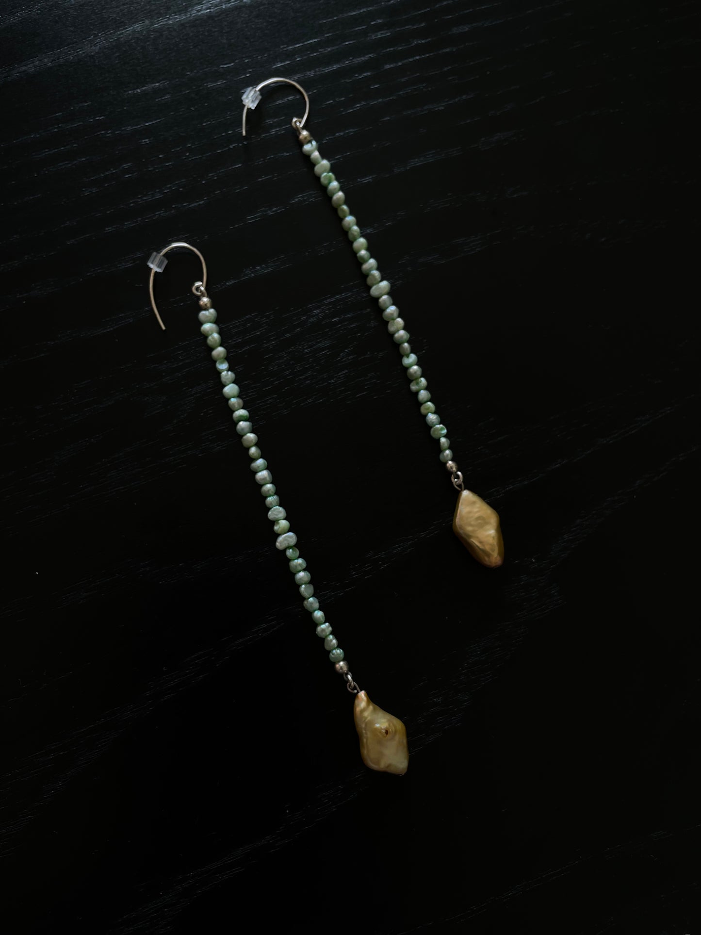 Green and Golden Earrings