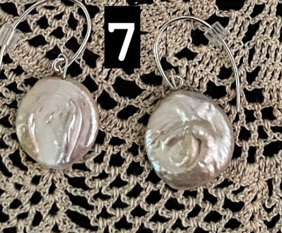 Coin Pearl Earrings