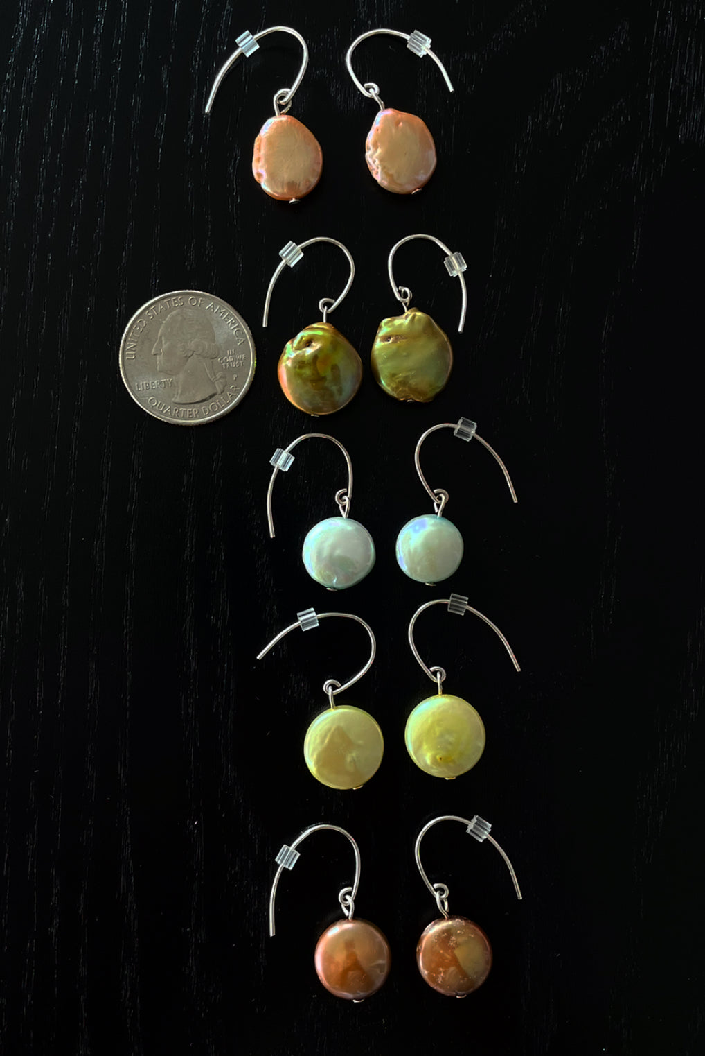 Coin Pearl Earrings