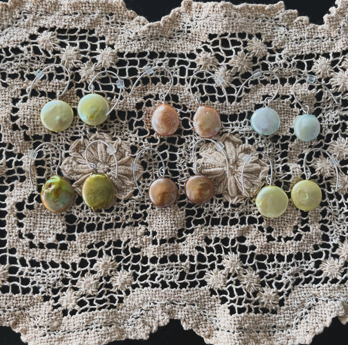 Coin Pearl Earrings