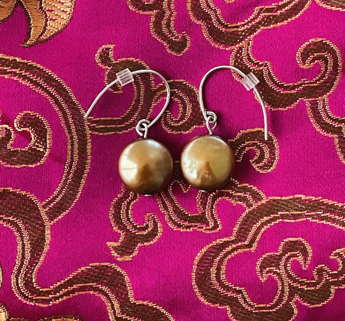 Coin Pearl Earrings