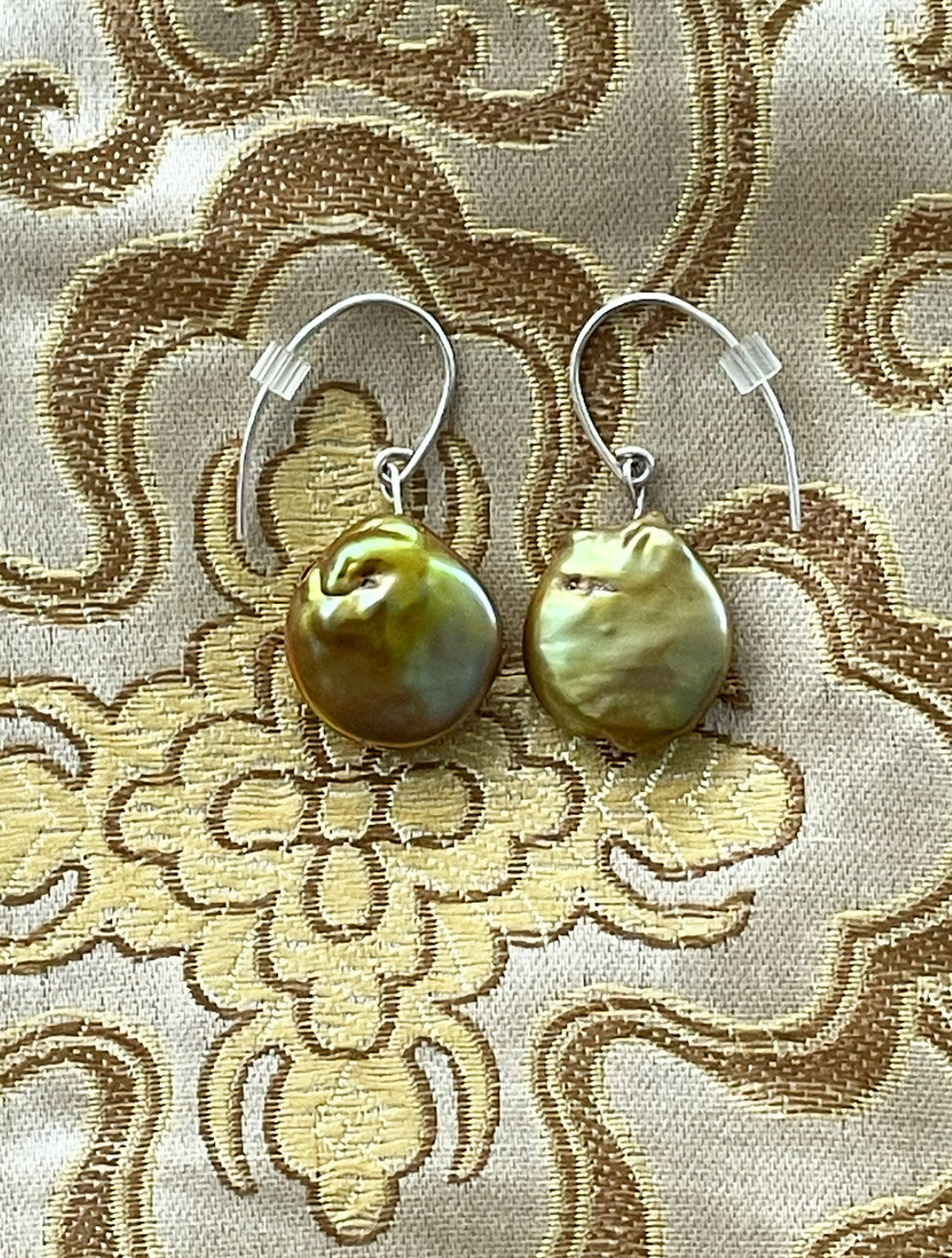 Coin Pearl Earrings