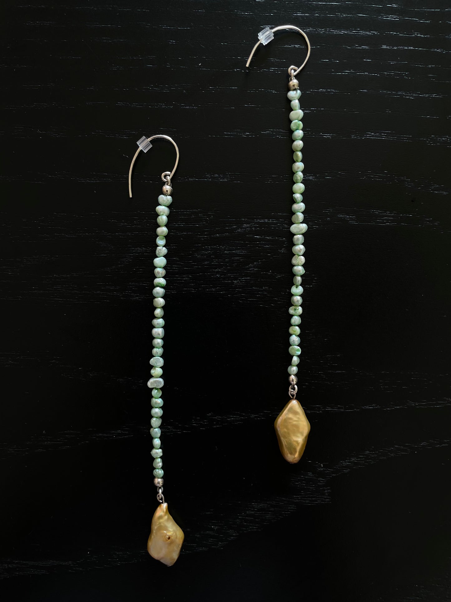 Green and Golden Earrings