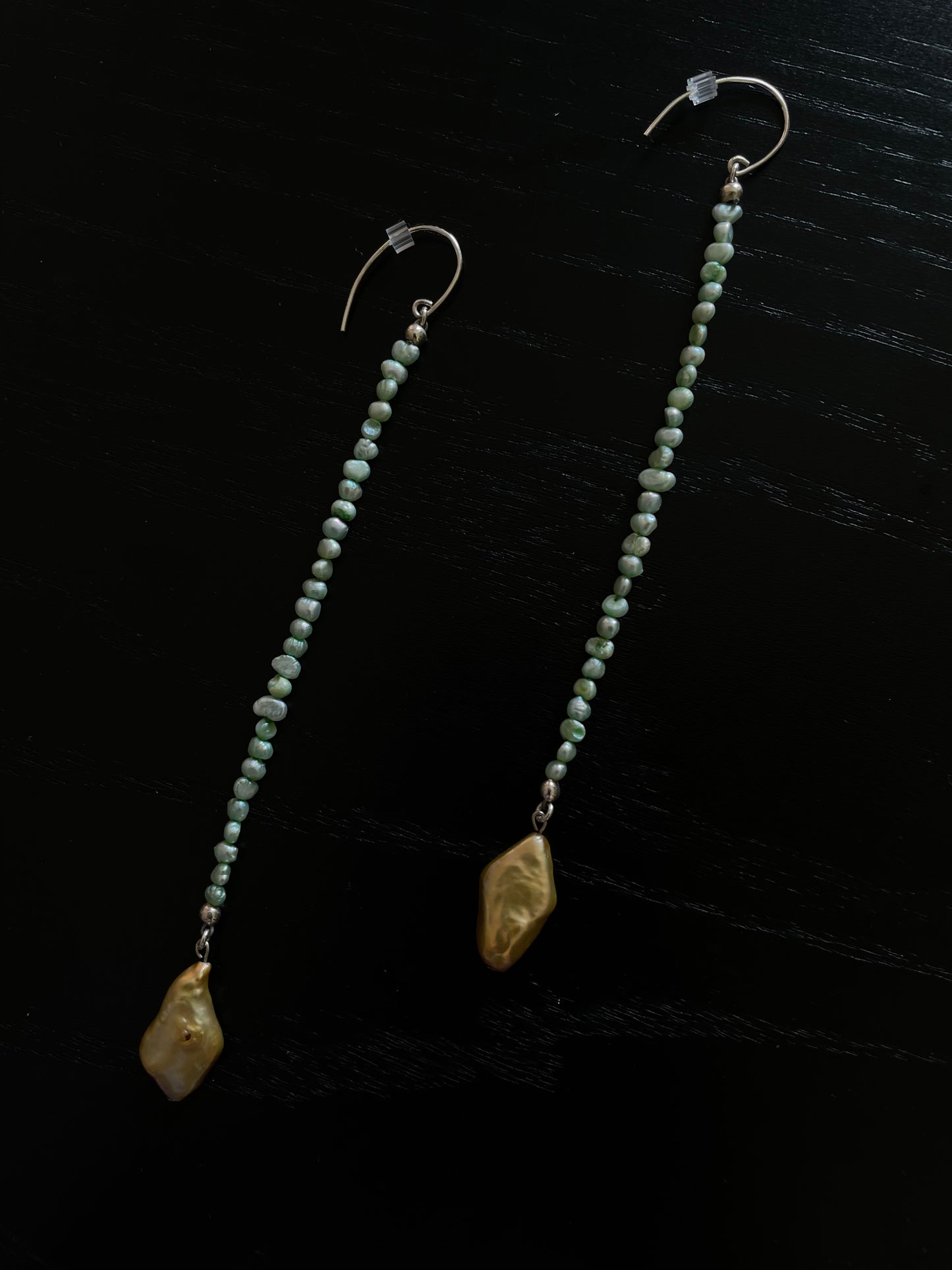 Green and Golden Earrings