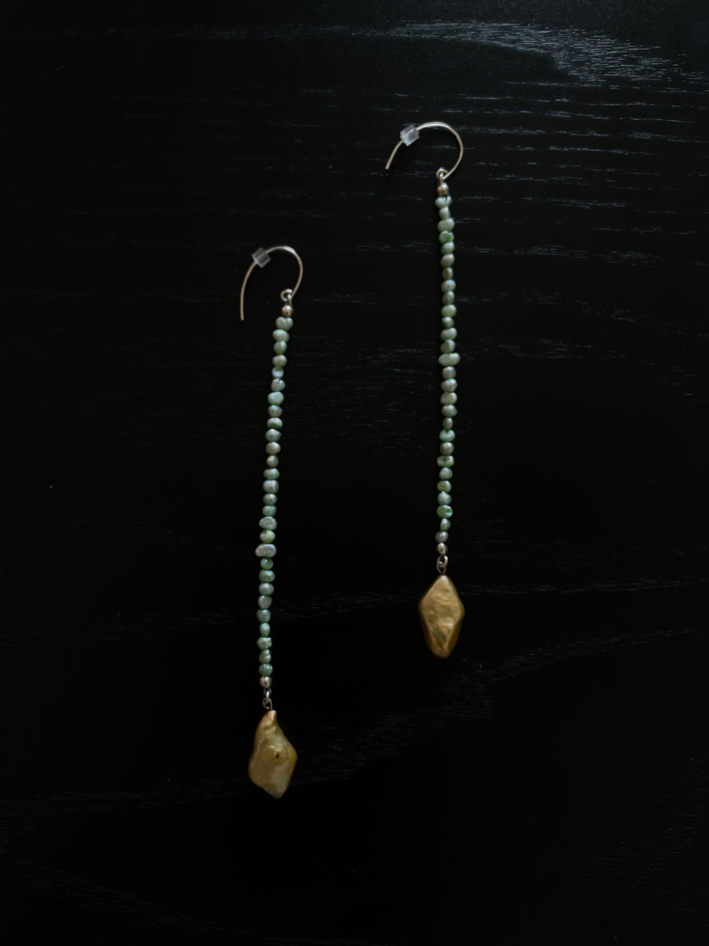 Green and Golden Earrings