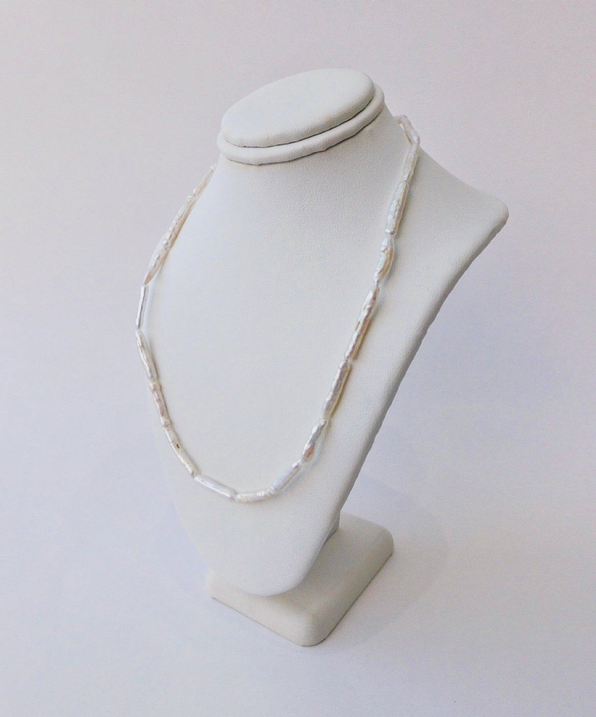 White Biwa Pearl Necklace