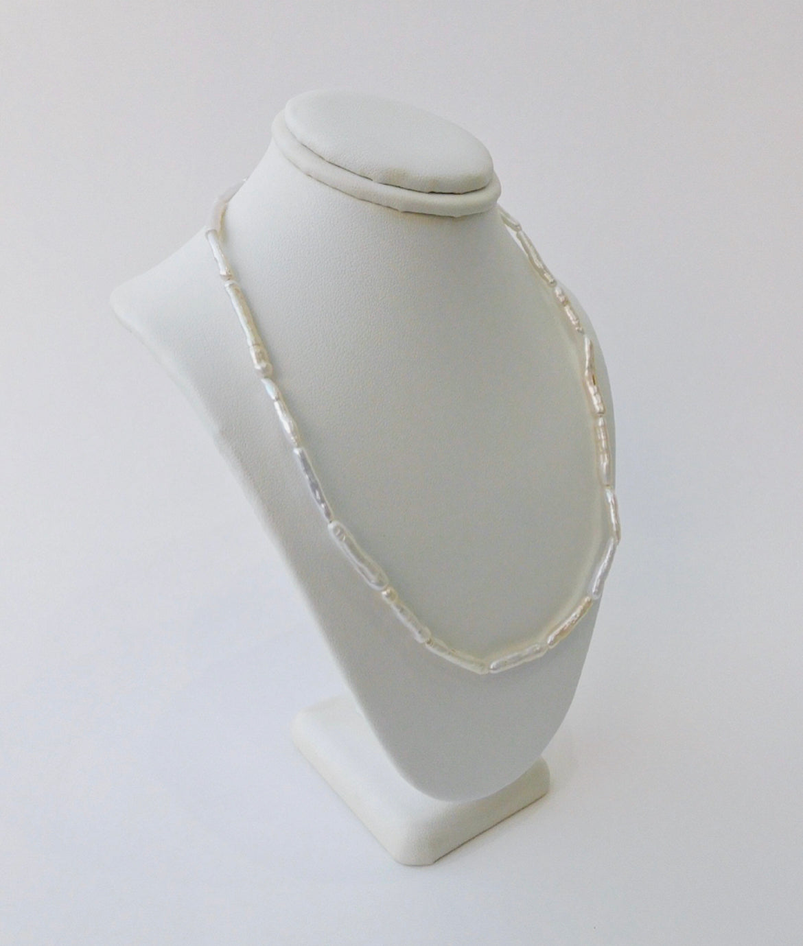 White Biwa Pearl Necklace