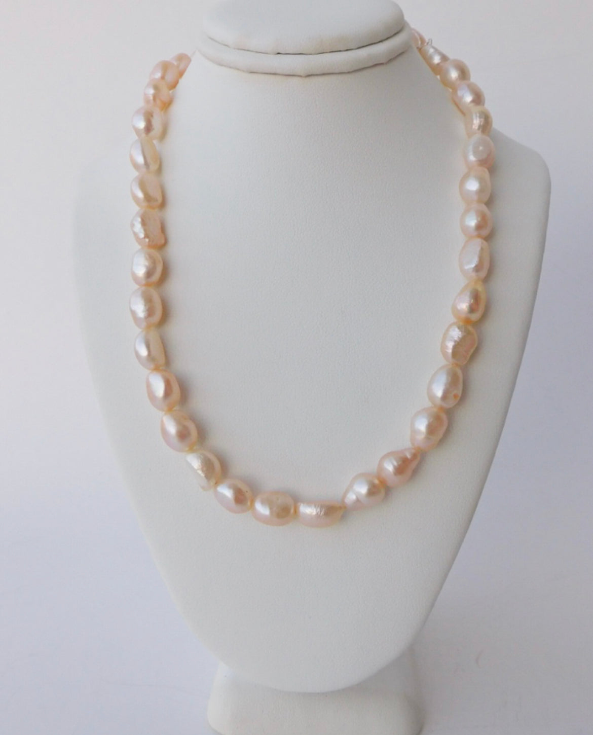 Champagne Baroque Pearl Necklace