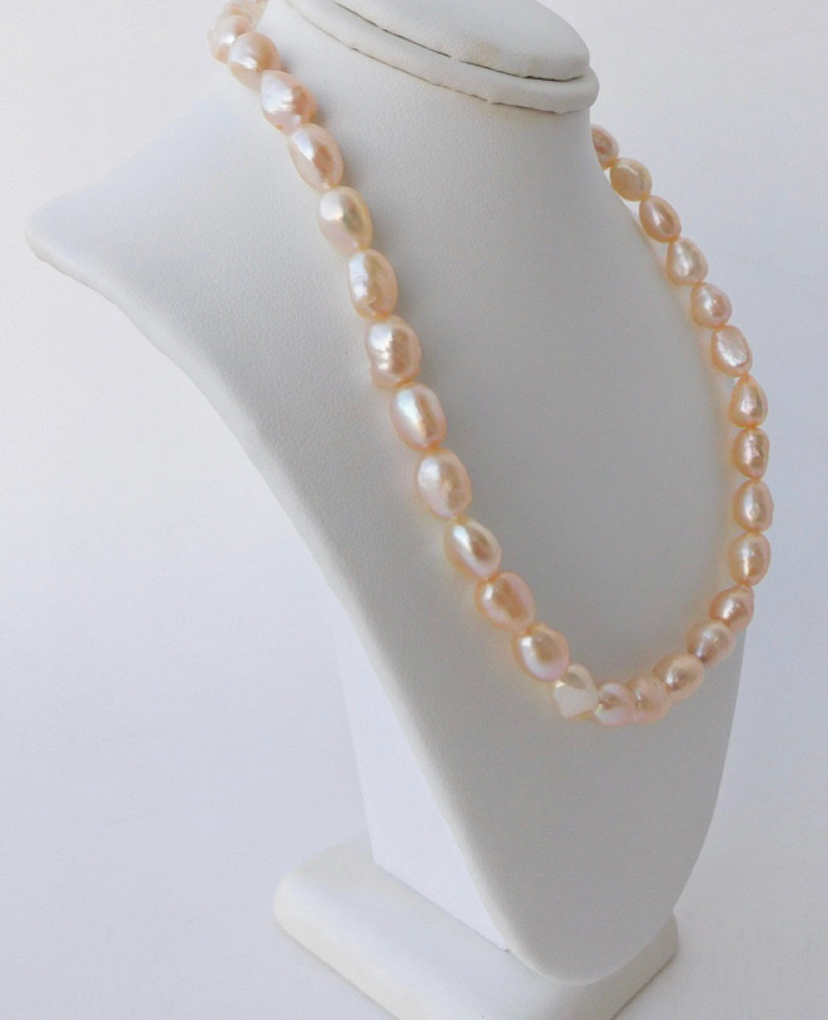 Champagne Baroque Pearl Necklace