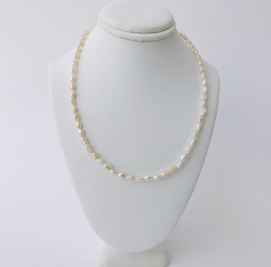 White Seed Pearls Necklace No. 2